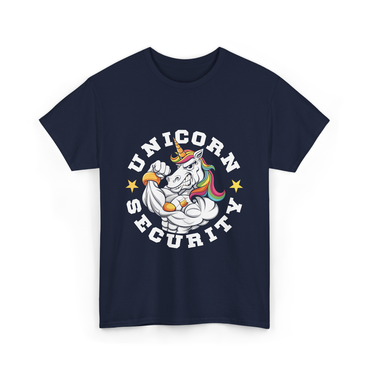 Unicorn Security Muscular Unicorn T-Shirt - Navy