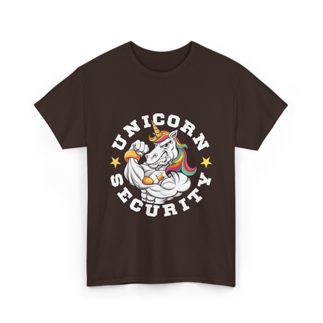 Unicorn Security Muscular Unicorn T-Shirt - Dark Chocolate