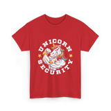 Unicorn Security Muscular Unicorn T-Shirt - Red