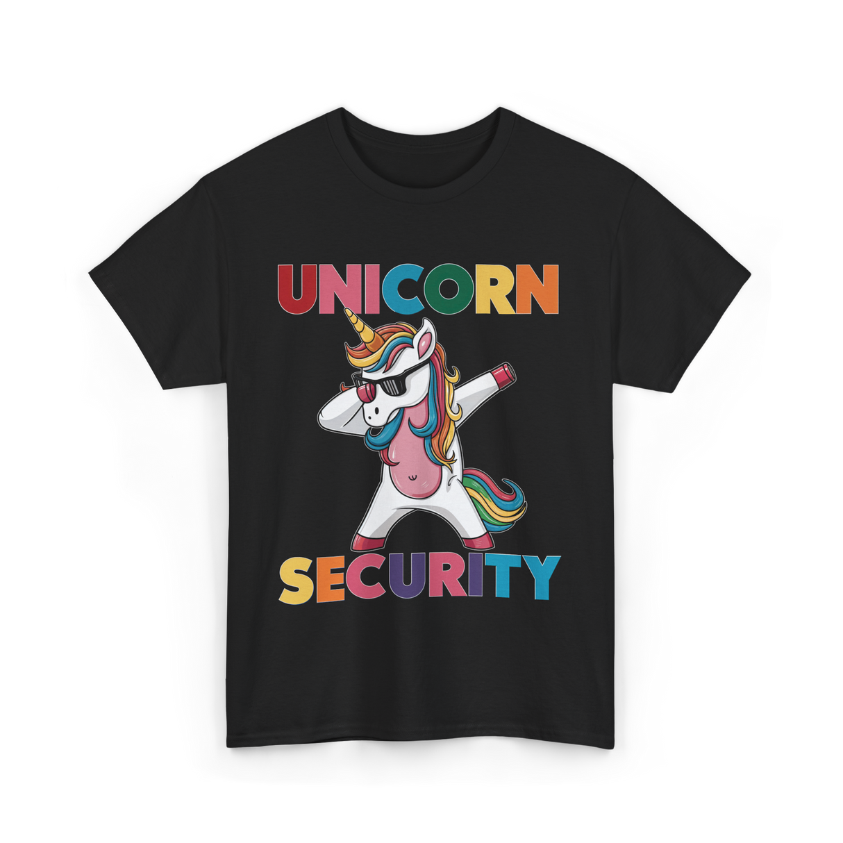 Unicorn Security Unicorn Charm T-Shirt - Black