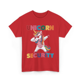 Unicorn Security Unicorn Charm T-Shirt - Red