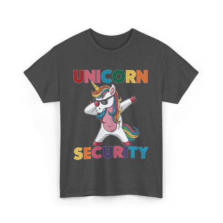 Unicorn Security Unicorn Charm T-Shirt - Dark Heather