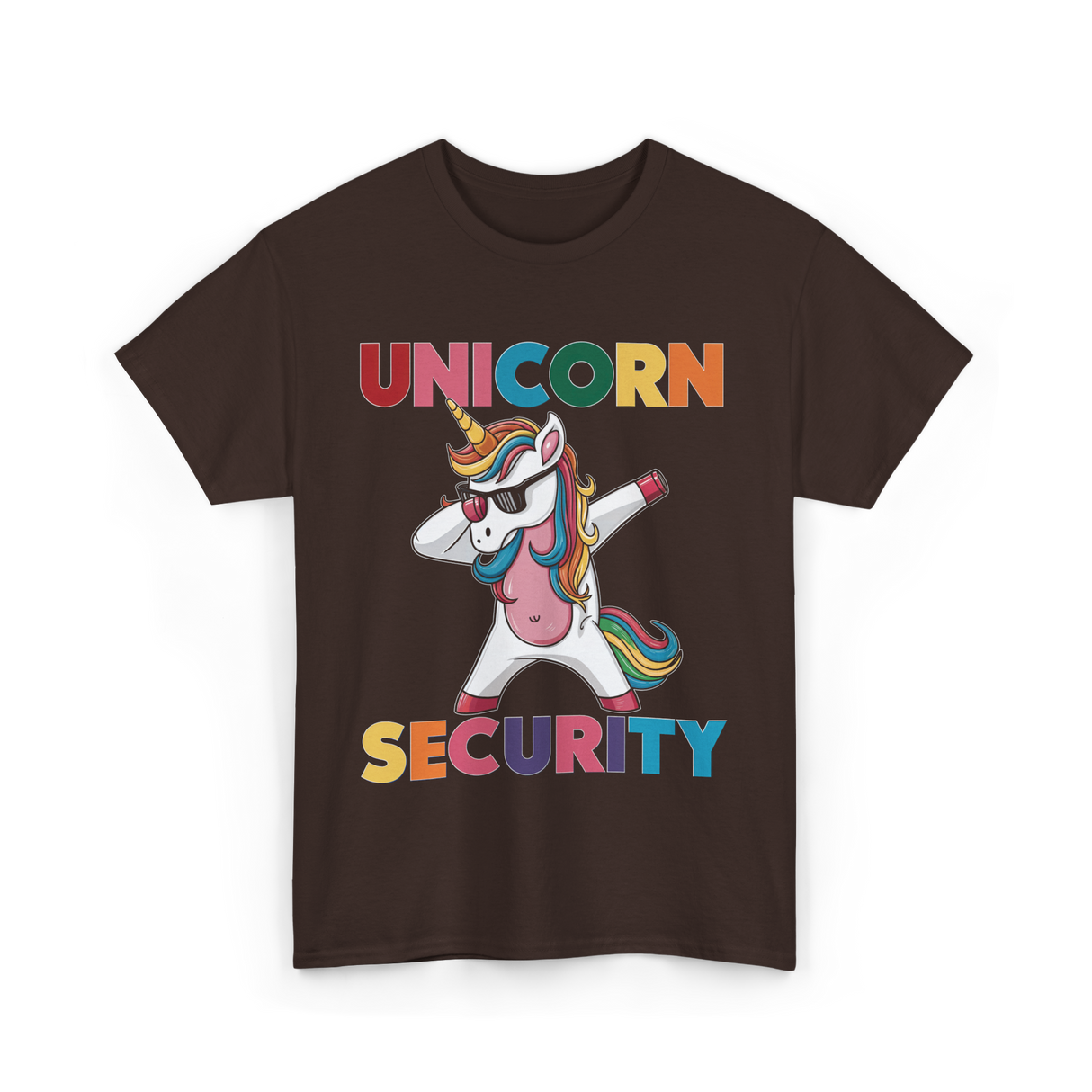 Unicorn Security Unicorn Charm T-Shirt - Dark Chocolate