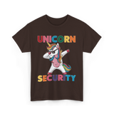 Unicorn Security Unicorn Charm T-Shirt - Dark Chocolate