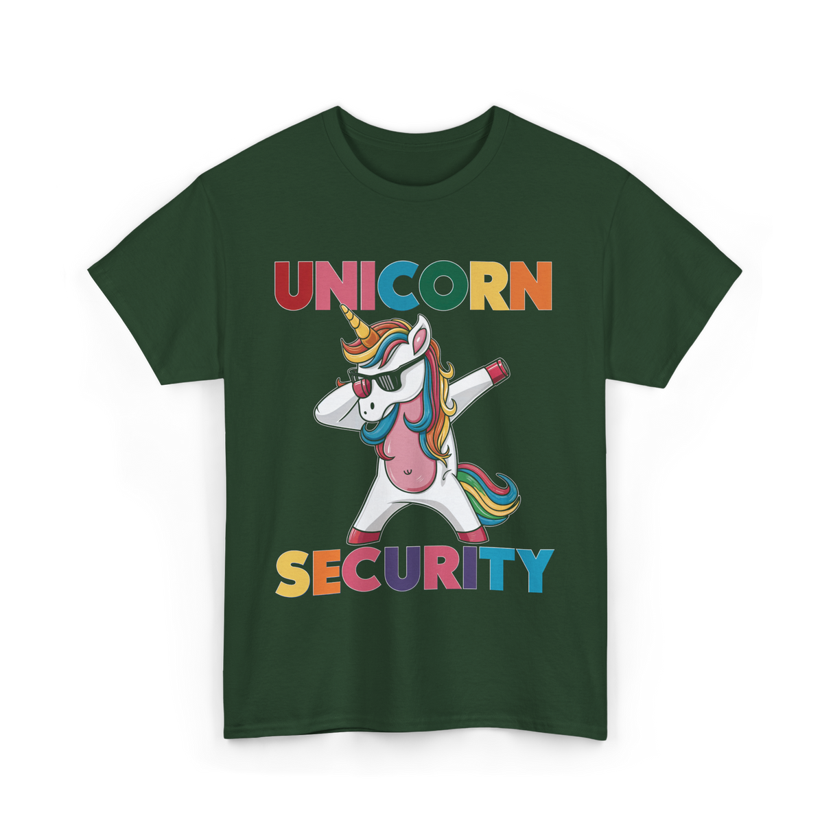 Unicorn Security Unicorn Charm T-Shirt - Forest Green