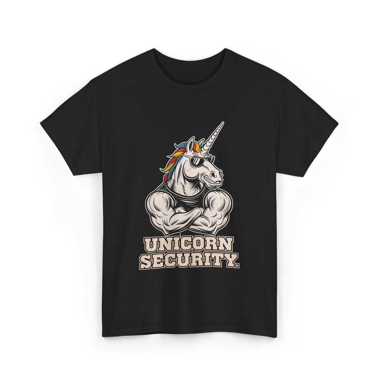 Unicorn Security Unicorn Lover T-Shirt - Black