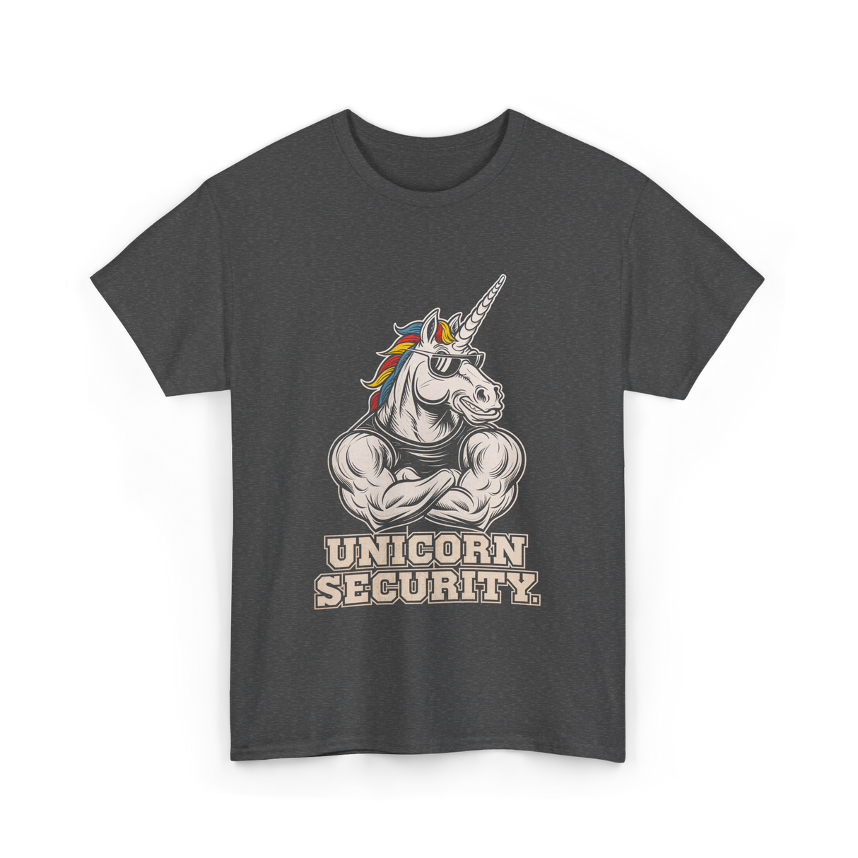 Unicorn Security Unicorn Lover T-Shirt - Dark Heather