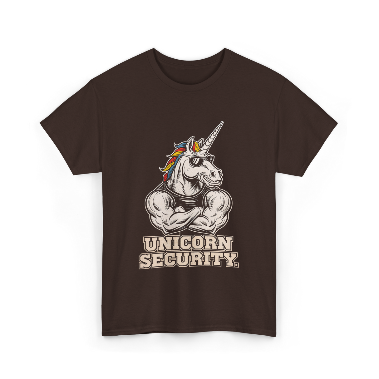 Unicorn Security Unicorn Lover T-Shirt - Dark Chocolate