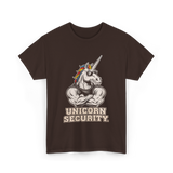 Unicorn Security Unicorn Lover T-Shirt - Dark Chocolate