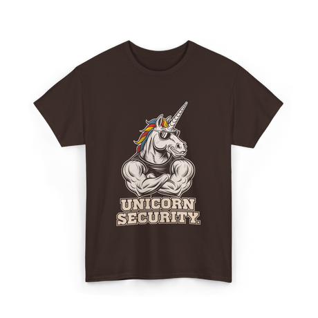 Unicorn Security Unicorn Lover T-Shirt - Dark Chocolate