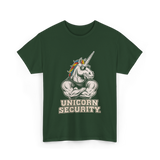 Unicorn Security Unicorn Lover T-Shirt - Forest Green