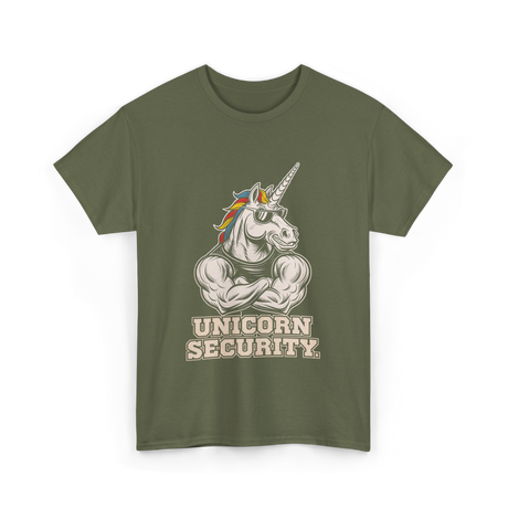 Unicorn Security Unicorn Lover T-Shirt - Military Green