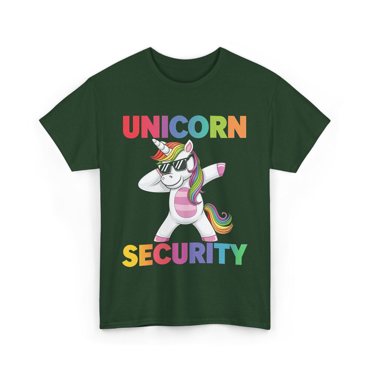 Unicorn Security Unicorn T-Shirt - Forest Green