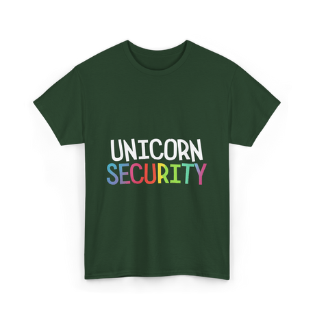 Unicorn Security Unicorn T-Shirt - Forest Green