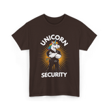 Unicorn Security Unicorn T-Shirt - Dark Chocolate