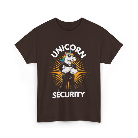 Unicorn Security Unicorn T-Shirt - Dark Chocolate