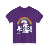 Unicorn Security Unicorn T-Shirt - Purple