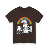 Unicorn Security Unicorn T-Shirt - Dark Chocolate