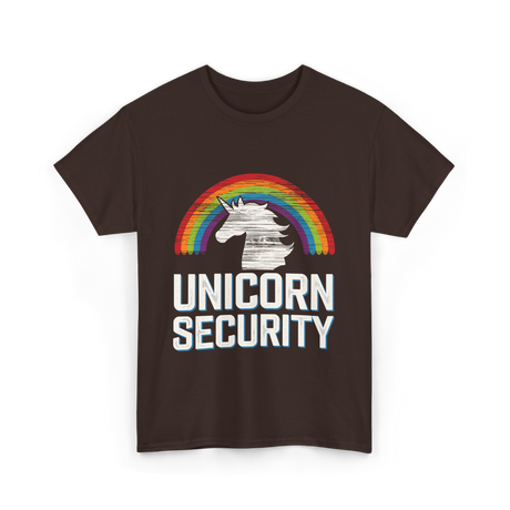 Unicorn Security Unicorn T-Shirt - Dark Chocolate