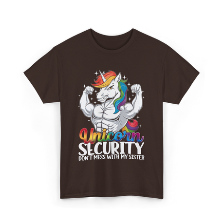 Unicorn Security Unicorn T-Shirt - Dark Chocolate