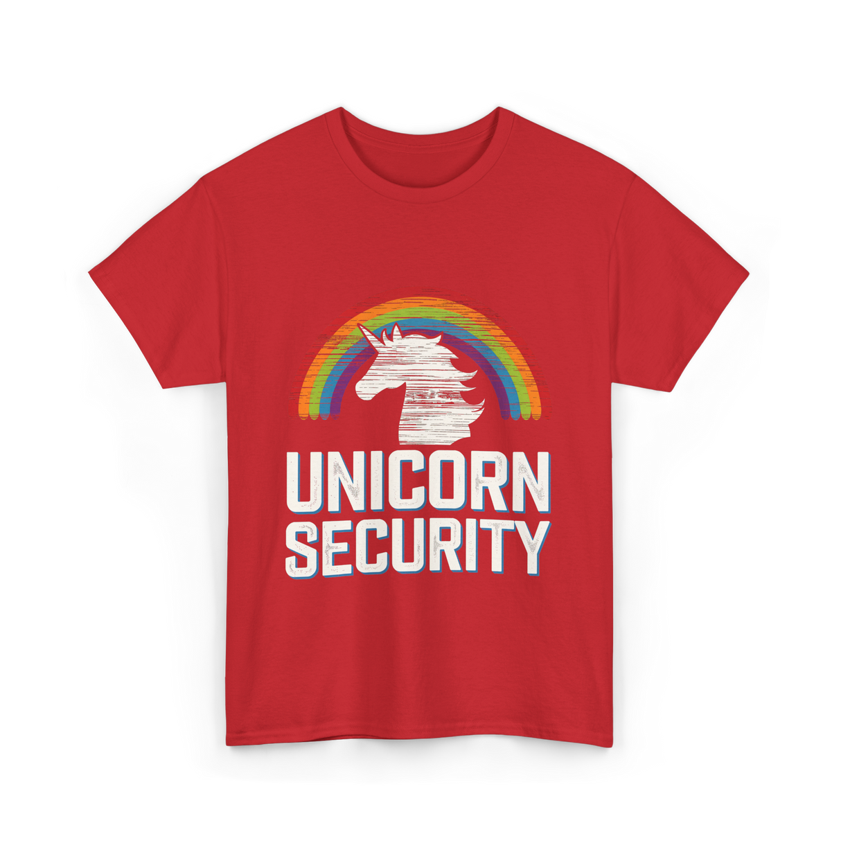 Unicorn Security Unicorn T-Shirt - Red