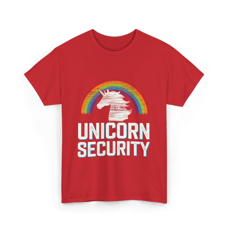 Unicorn Security Unicorn T-Shirt - Red