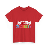 Unicorn Security Unicorn T-Shirt - Red