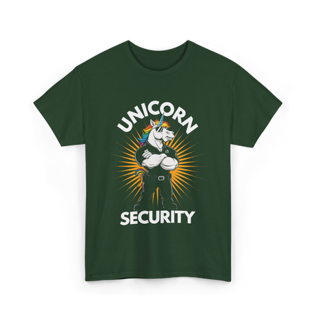 Unicorn Security Unicorn T-Shirt - Forest Green