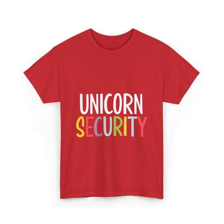 Unicorn Security Unicorn T-Shirt - Red