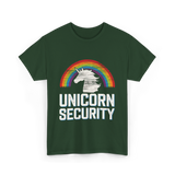 Unicorn Security Unicorn T-Shirt - Forest Green