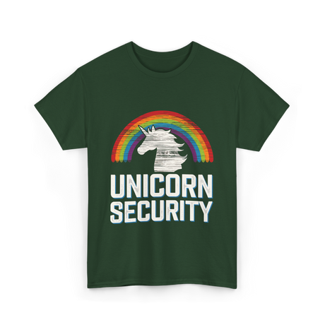 Unicorn Security Unicorn T-Shirt - Forest Green