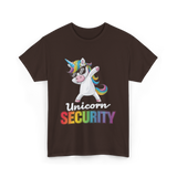 Unicorn Security Unicorn T-Shirt - Dark Chocolate