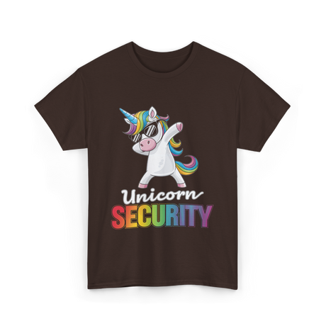 Unicorn Security Unicorn T-Shirt - Dark Chocolate