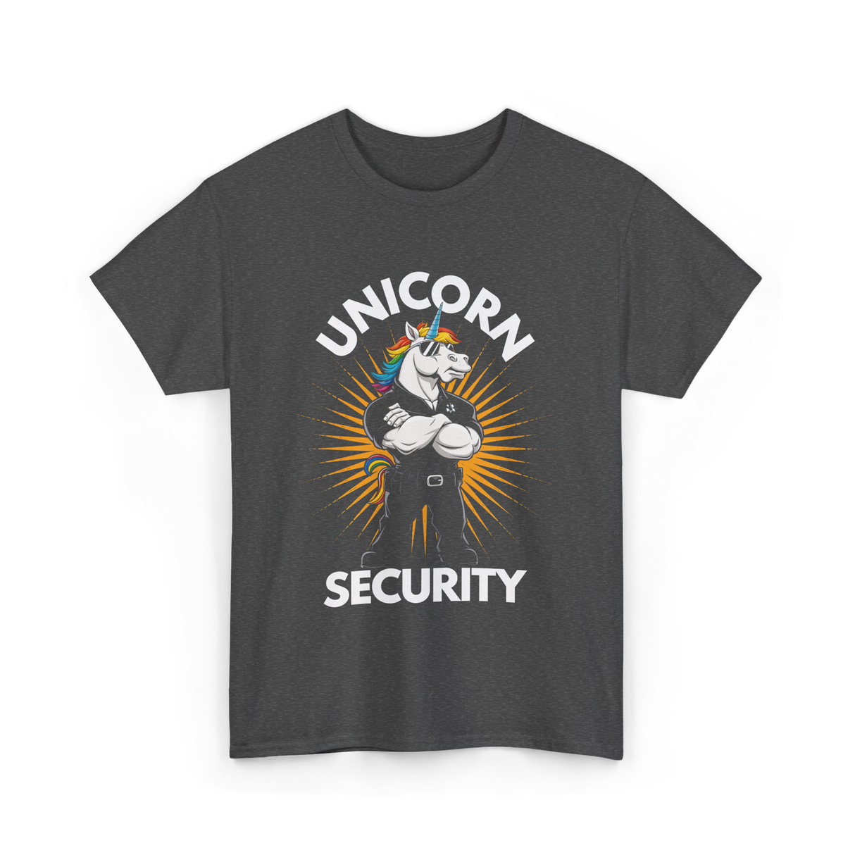 Unicorn Security Unicorn T-Shirt - Dark Heather