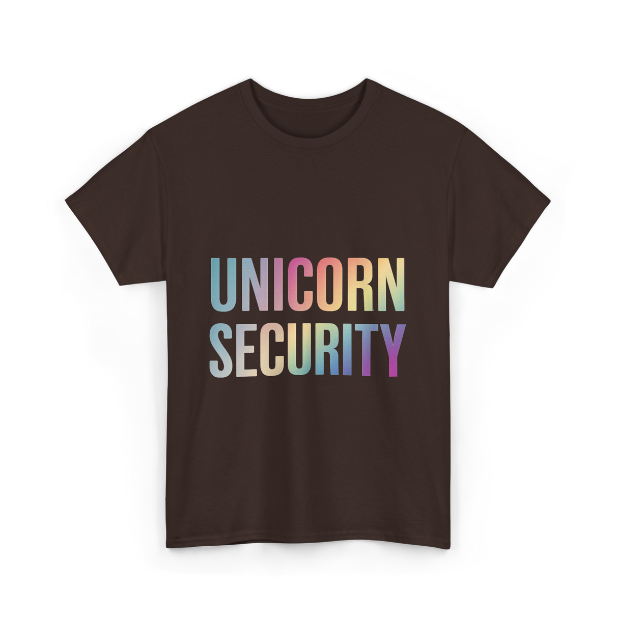 Unicorn Security Unicorn T-Shirt - Dark Chocolate