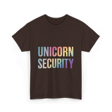 Unicorn Security Unicorn T-Shirt - Dark Chocolate