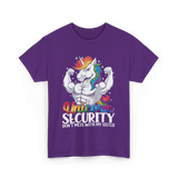 Unicorn Security Unicorn T-Shirt - Purple