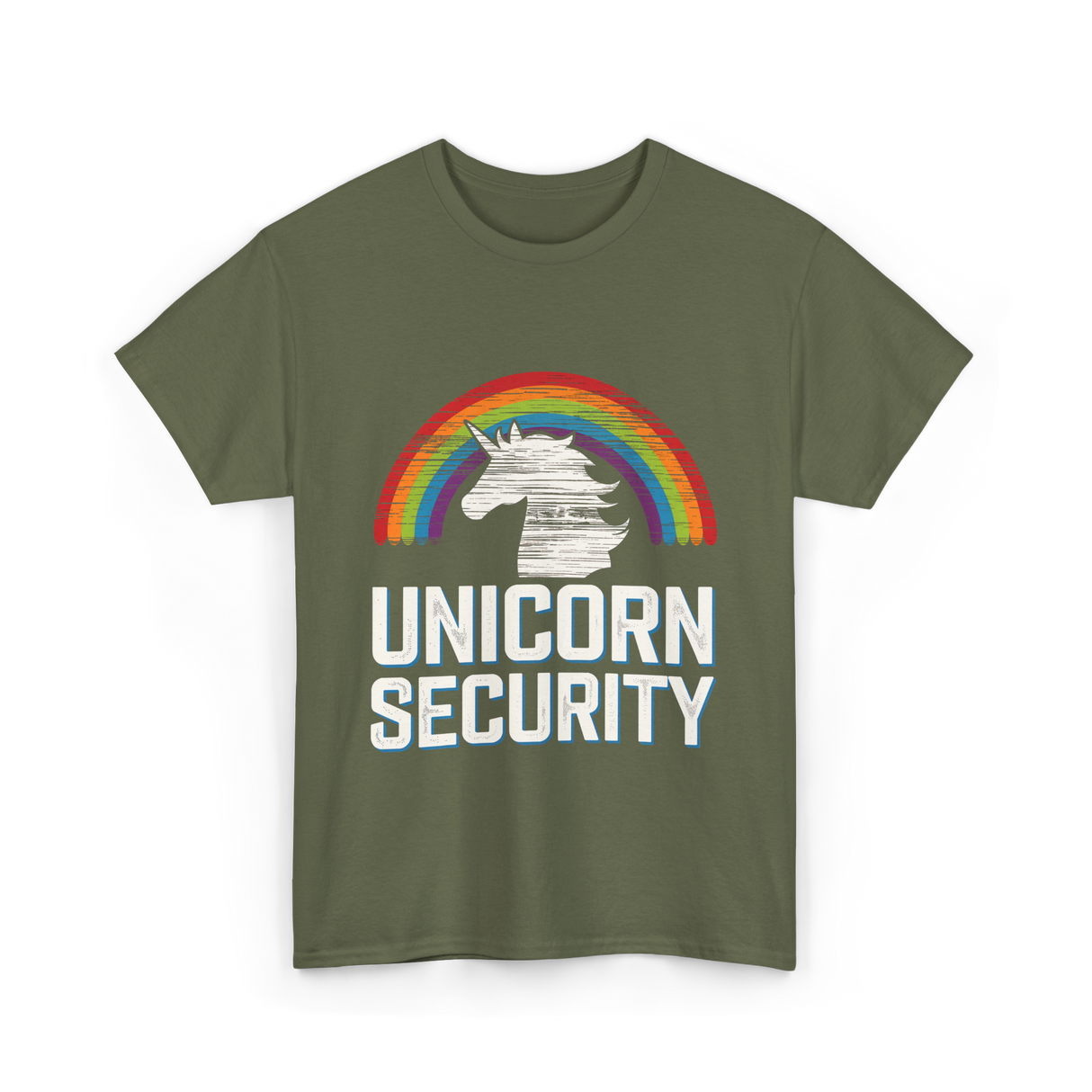 Unicorn Security Unicorn T-Shirt - Military Green