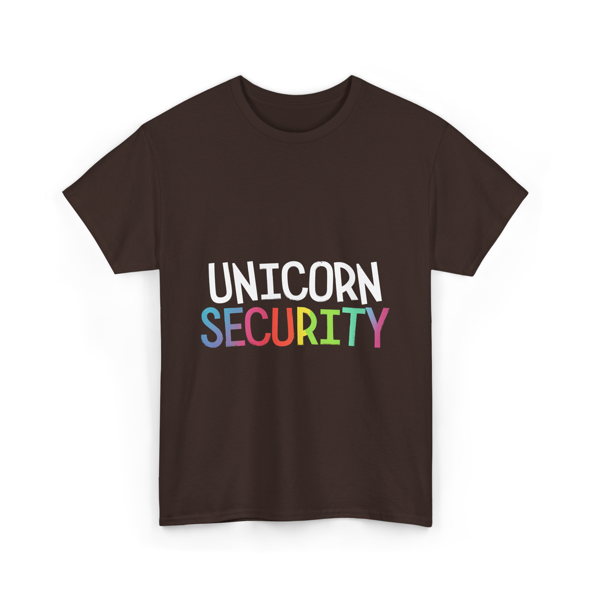 Unicorn Security Unicorn T-Shirt - Dark Chocolate