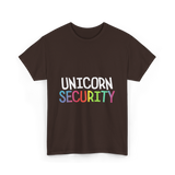 Unicorn Security Unicorn T-Shirt - Dark Chocolate