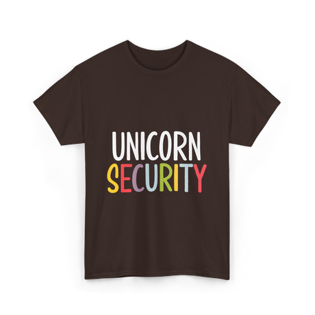 Unicorn Security Unicorn T-Shirt - Dark Chocolate