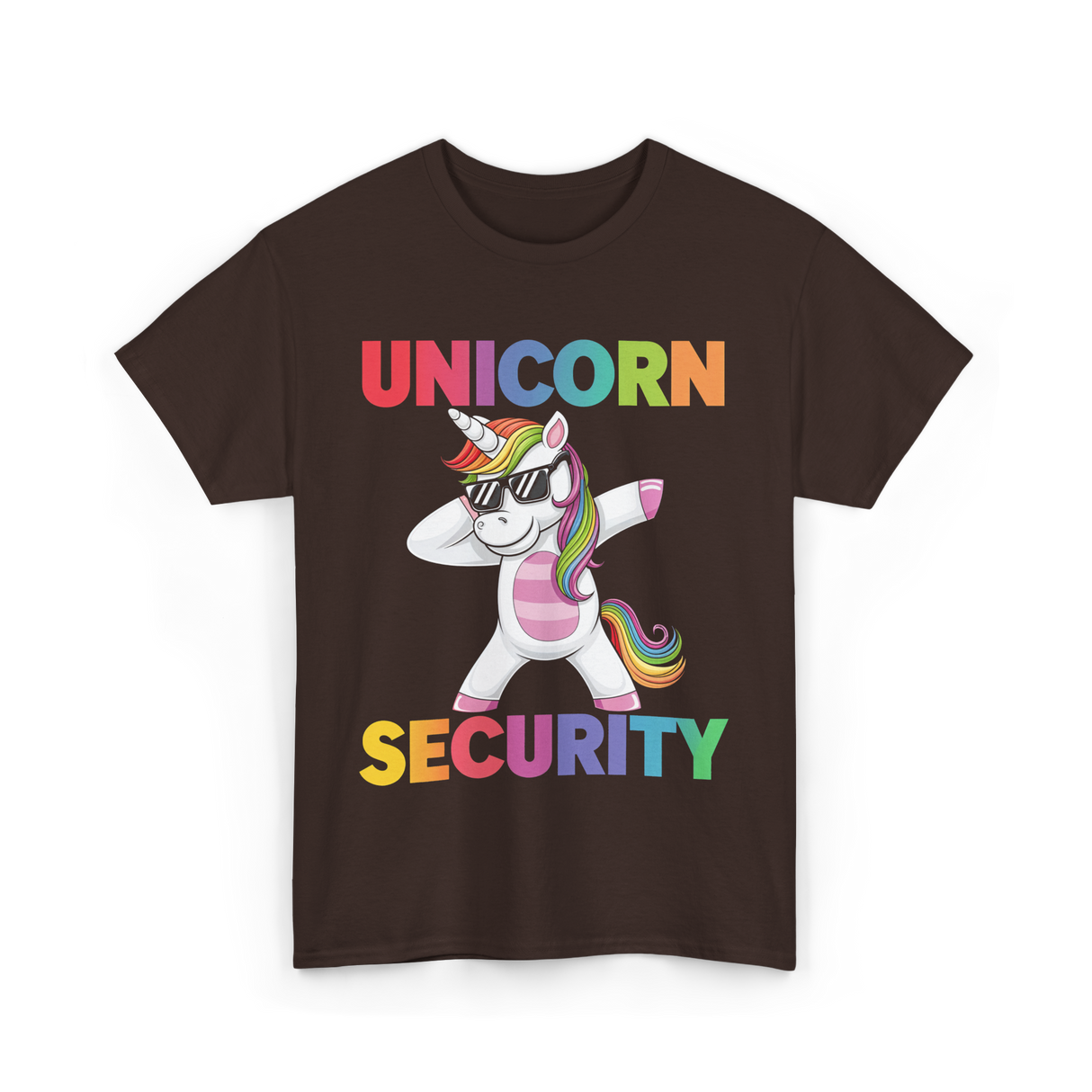 Unicorn Security Unicorn T-Shirt - Dark Chocolate