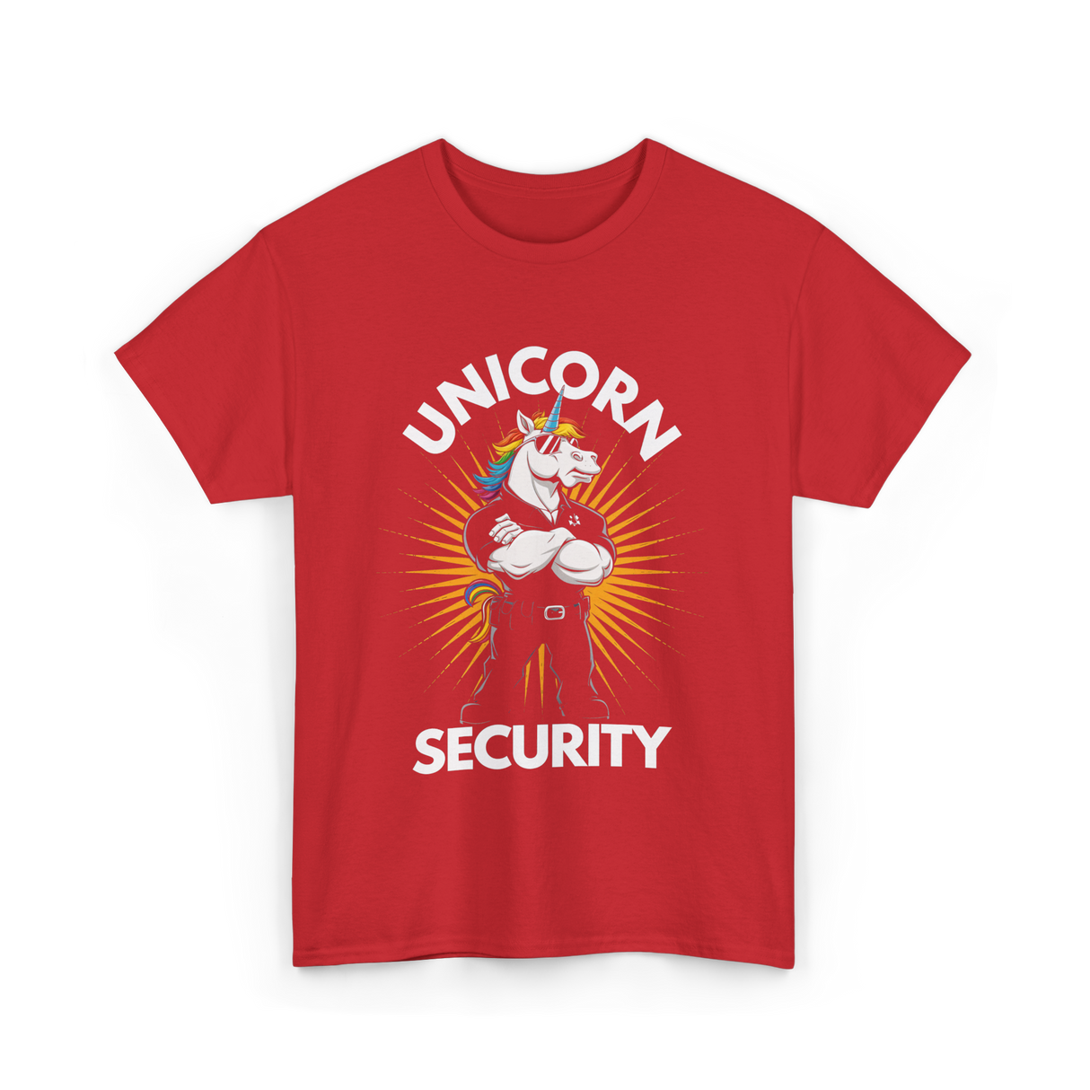 Unicorn Security Unicorn T-Shirt - Red