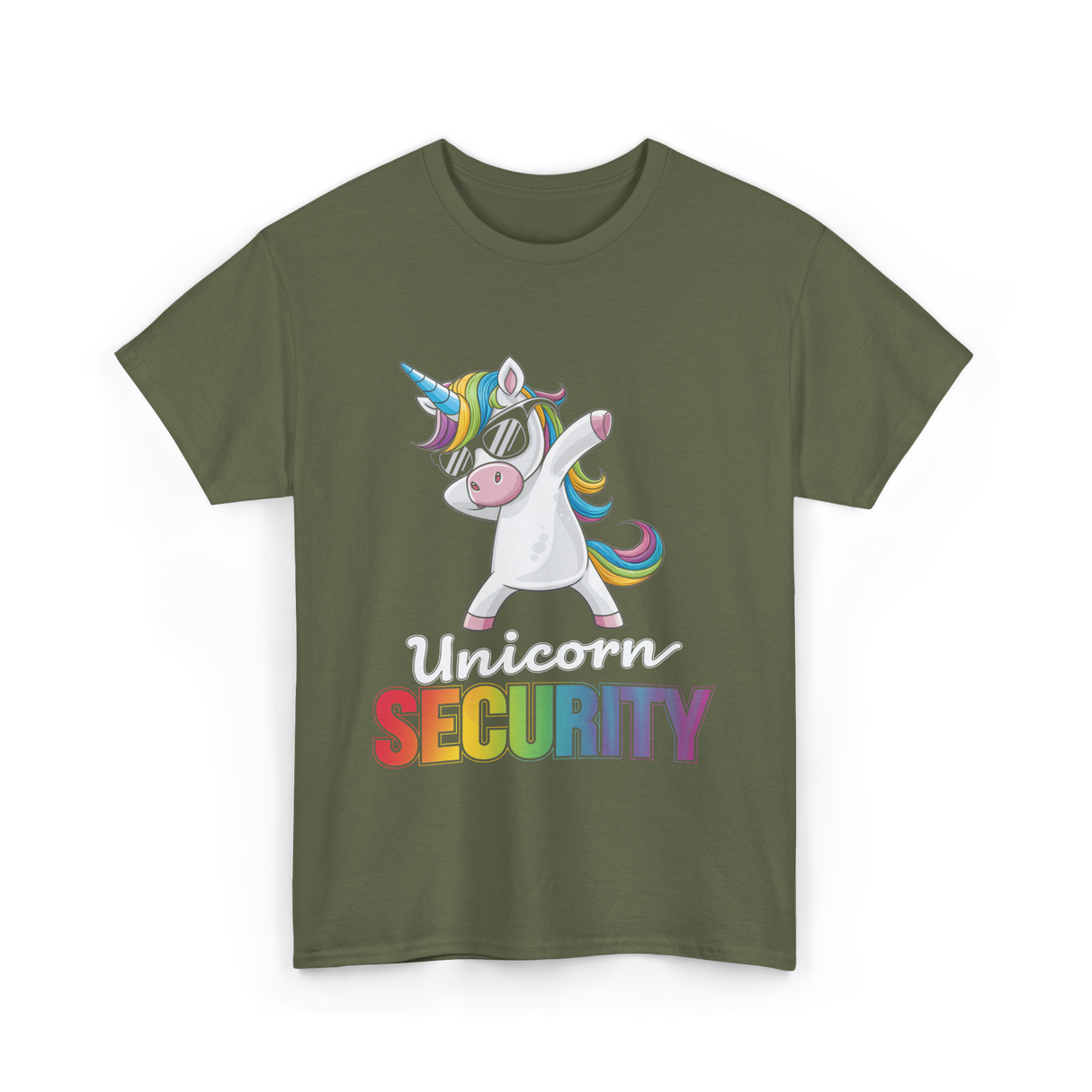 Unicorn Security Unicorn T-Shirt - Military Green