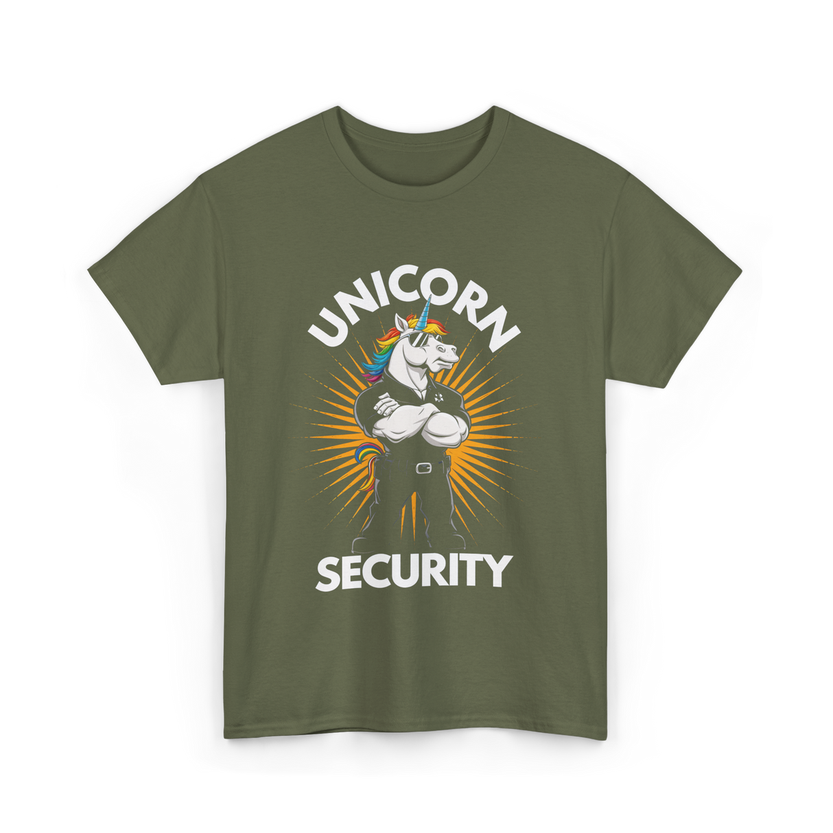 Unicorn Security Unicorn T-Shirt - Military Green