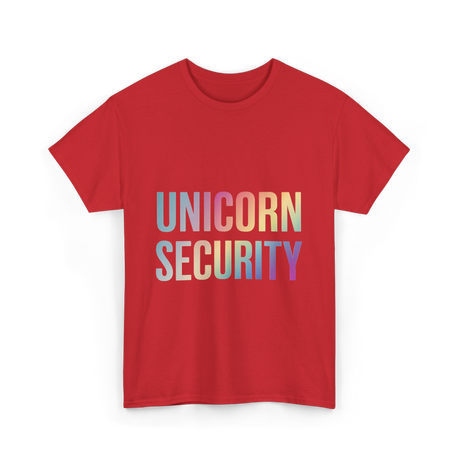 Unicorn Security Unicorn T-Shirt - Red