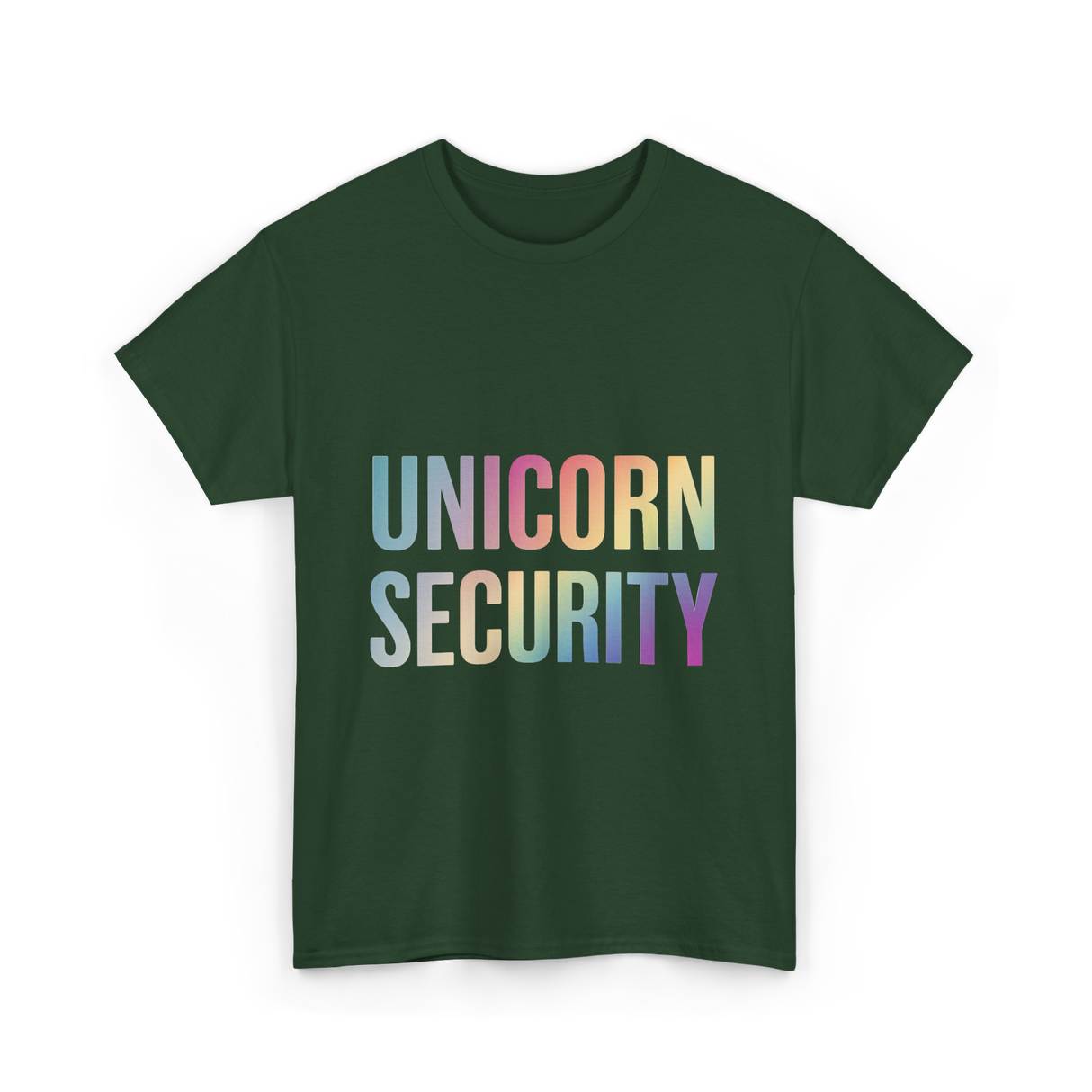 Unicorn Security Unicorn T-Shirt - Forest Green