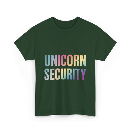 Unicorn Security Unicorn T-Shirt - Forest Green