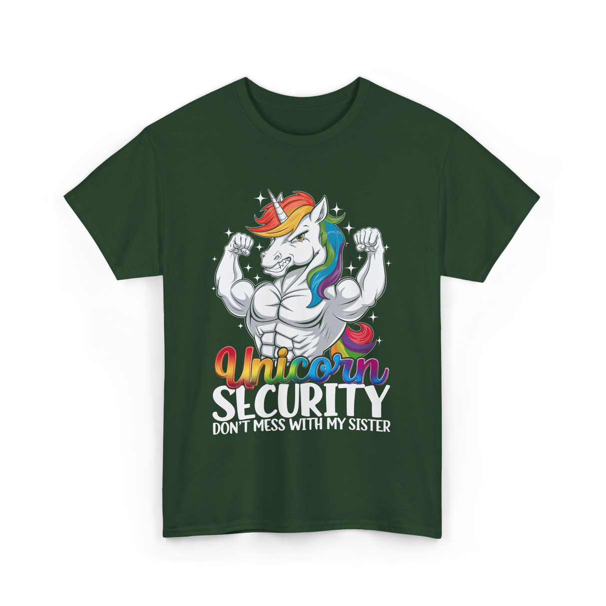 Unicorn Security Unicorn T-Shirt - Forest Green