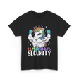 Unicorn Security Unicorns Fantasy T-Shirt - Black